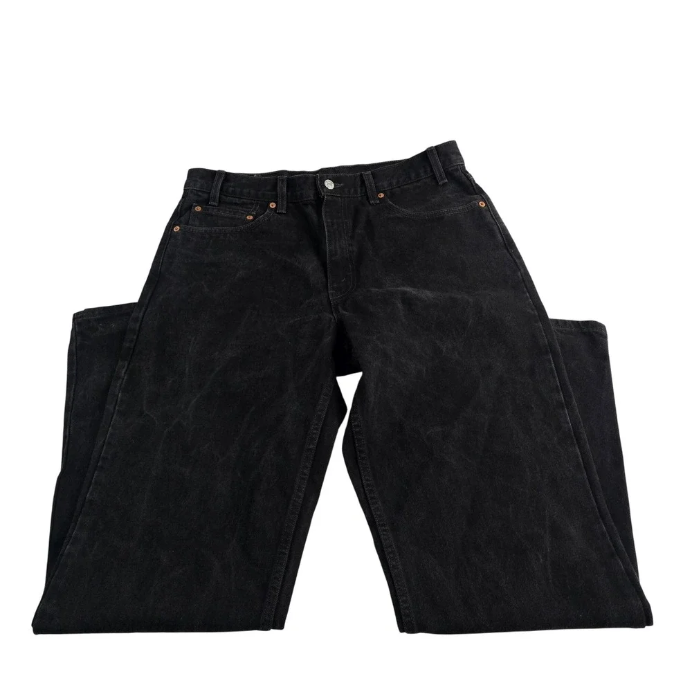 Levi's 550 Relaxed Fit Jeans Black‎ Wash Denim Mens W36 L34